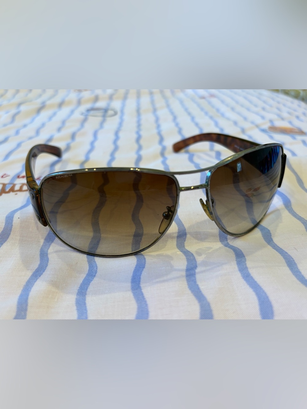Authentic Prada Tortoise Shell Aviator Sunglasses 🕶️🇮🇹 - Picture 9 of 11